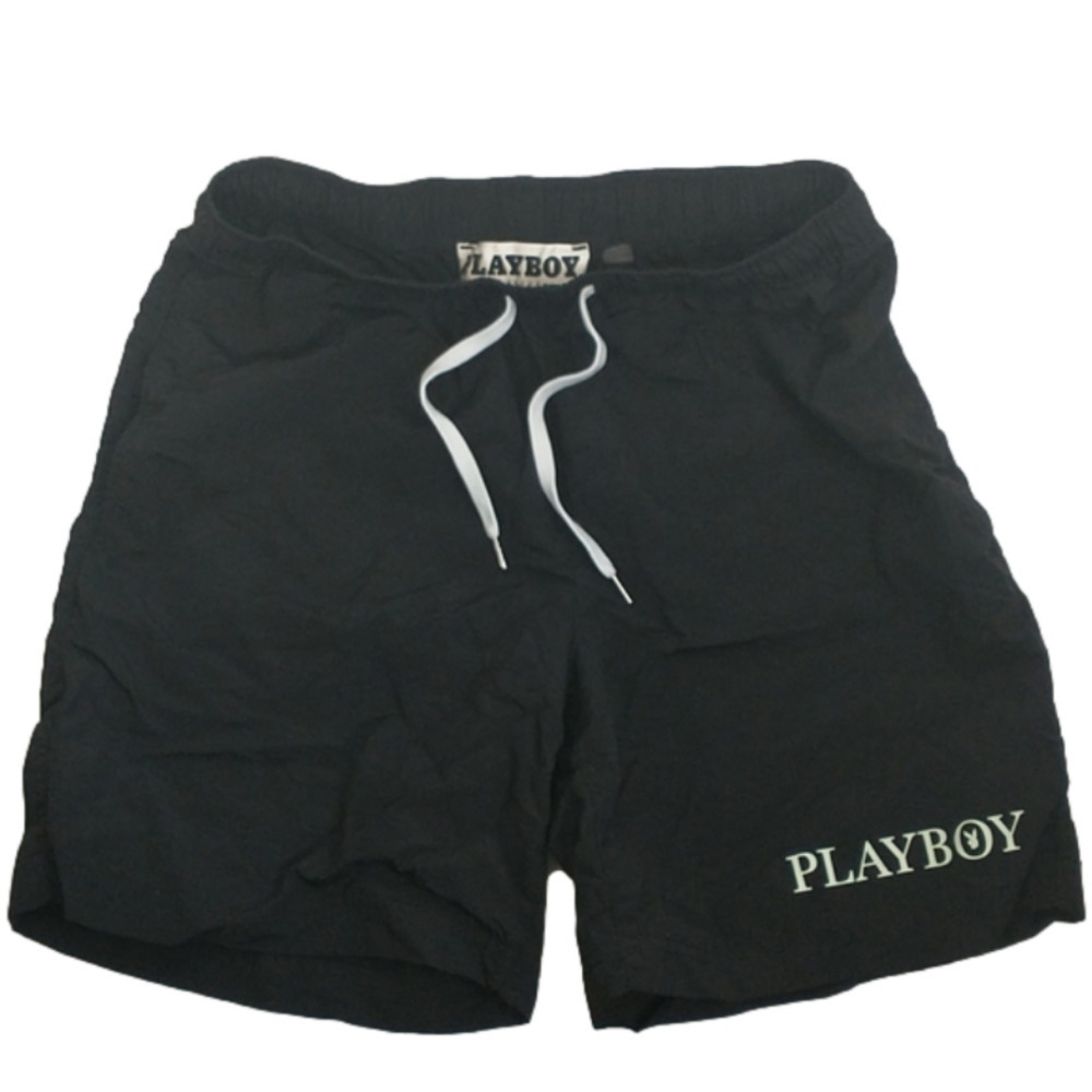 Pacsun Playboy Nylon Volley Shirts Sz M Black
